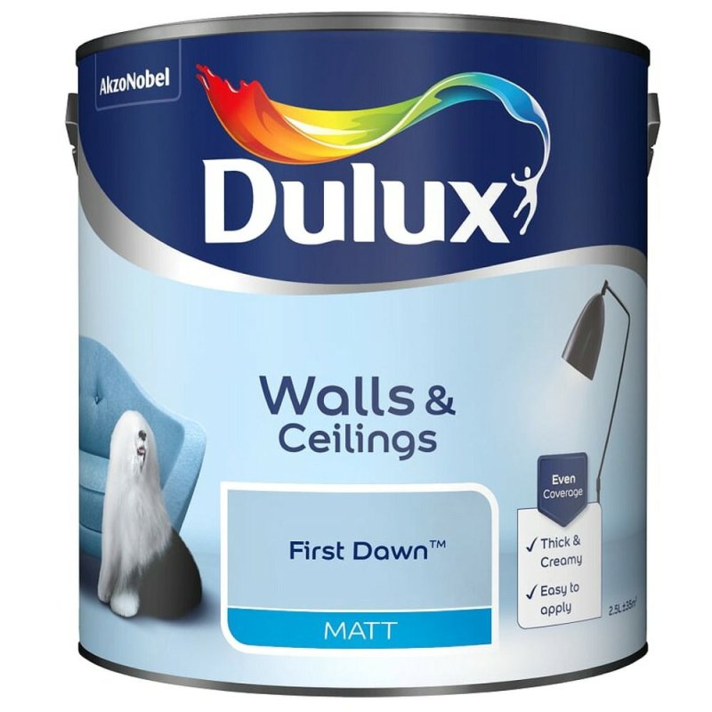 2.5L Dulux First Dawn Vinyl Matt Emulsion Paint | Pease of Garforth