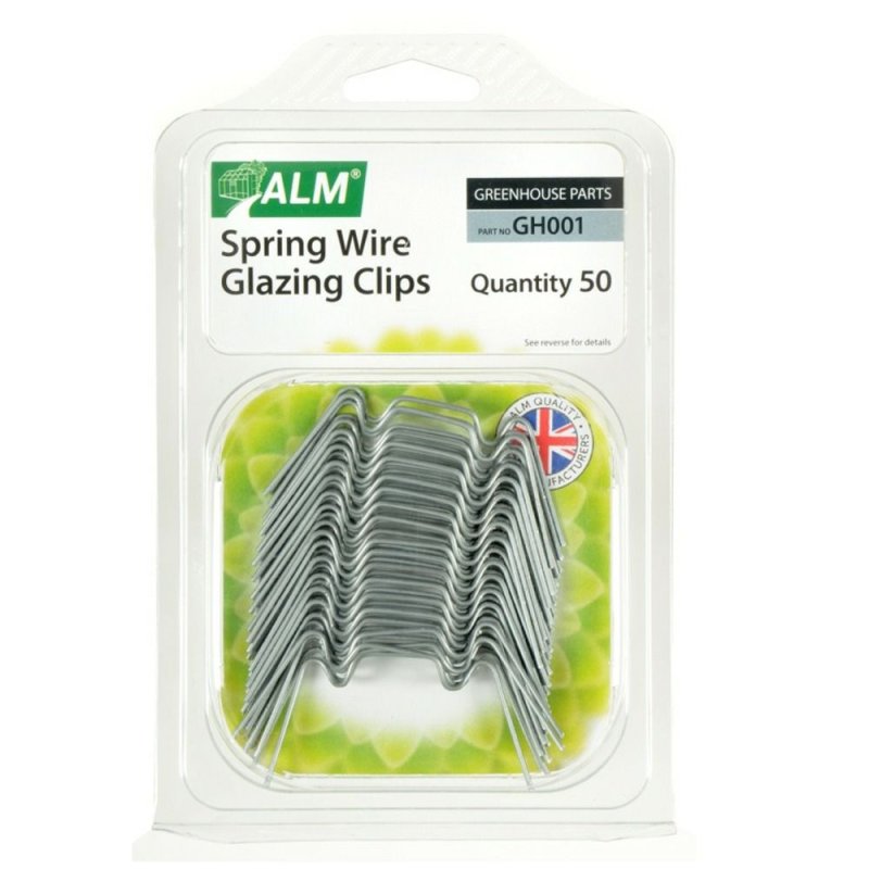 ALM GH001 Greenhouse Spring Wire Glazing Clips Pease of Garforth