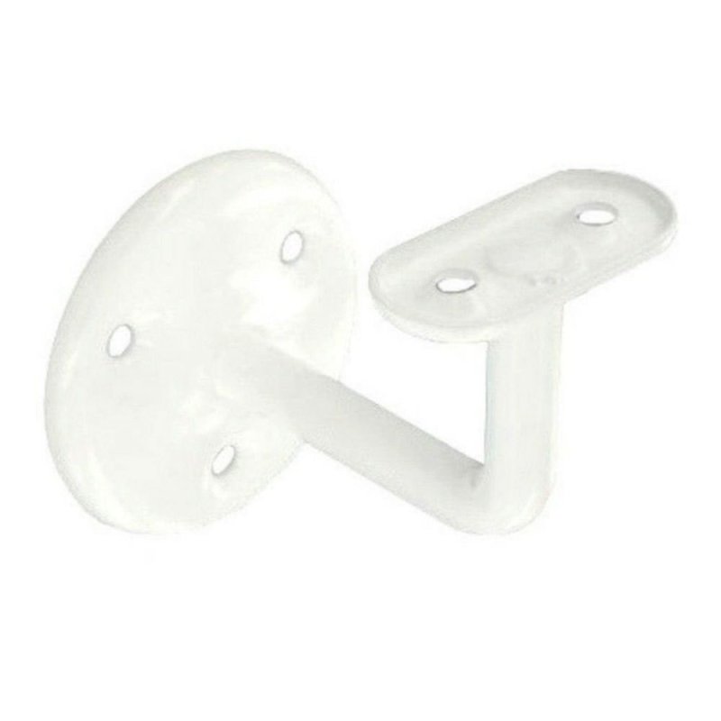 Securit White Handrail Bracket 63mm | Pease of Garforth