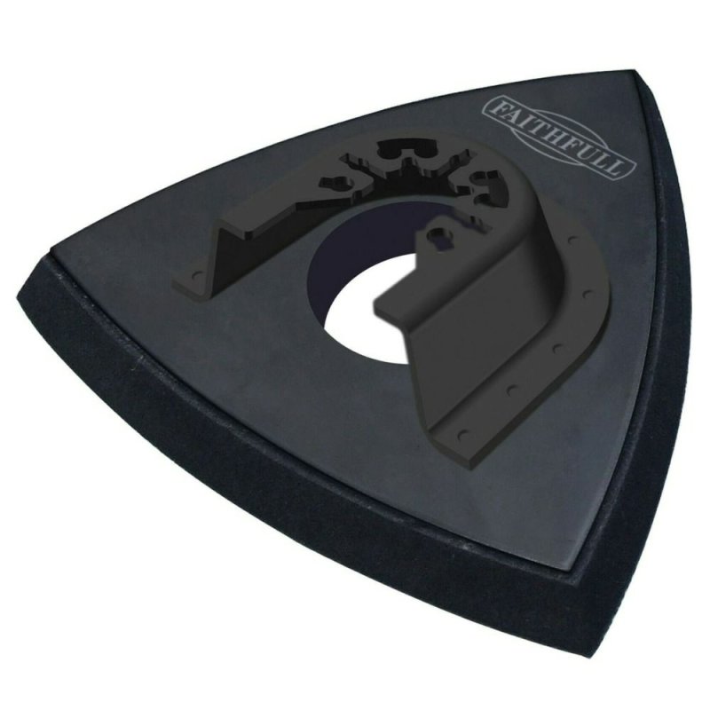 Faithfull MultiTool Triangular Sanding Pad 93mm Pease of Garforth